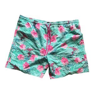 Batman & The Joker Surfing Tropical Waves Swim Shorts‎ Mens Size XXL (7" Inseam)